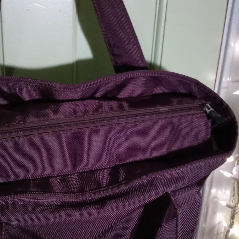 Women's Pottery Barn Kids chocolate brown zip top diaper tote 20